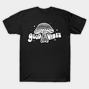 Boho Good Vibes Mushroom T-Shirt